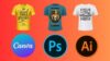 T-Shirt Design Mastery: Illustrator, Photoshop and Canva